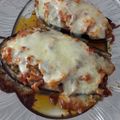 El cooksnap de Pedro cuando hizo Berenjena rellena de atún.