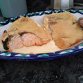 El cooksnap de paquisantiago cuando hizo Salmón en airfryer con mahonesa de ajo.