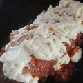 El cooksnap de Rosana Benitez cuando hizo Pan de carne relleno con salsa y queso arriba.