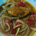Cooksnap zara abdul semasa beliau membuat Tenggiri Masak Asam Cuka Suka Suka.