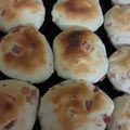El cooksnap de Ezee Belee Hassar cuando hizo Pancitos saborizados con salame y jamón. Ideales para el mate.