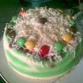 Cooksnap dari Gaeknyo Arda untuk resep Pandan Zebra Cake