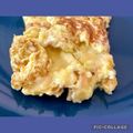 El cooksnap de Mara cuando hizo Omelette de puerro y queso.