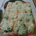 Chris Falzone's cooksnap of when they made Cheesy Stuffed Shells.