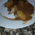El cooksnap de Cris Tejera cuando hizo Pechugas de pollo en salsa de piña y salsa cabernet chocolate.