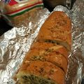 Tim's cooksnap of when they made GARLIC BREAD.......