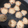 El cooksnap de Maite cuando hizo Canastitas de coco y Nutella.