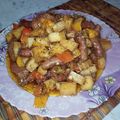 صورة من اكلات بسيطه مع مروه، شاركها بعد تجربة وصفة طاجن البطاطس بالسجق 🥔