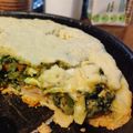 El cooksnap de Valeria Alejandra Mora cuando hizo Tarta de acelga, con masa casera de harina leudante 💚.