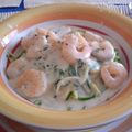 El cooksnap de Sandra Garrido cuando hizo Fideos de zapallos italianos con camarones | Método Grez.