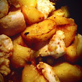 El cooksnap de Inma cuando hizo Pollo guisado con guisantes y patatas.