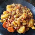 El cooksnap de Natalia Diaz cuando hizo Guiso de fideos codito.