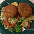 Melissa Cumine's cooksnap of when they made Deep Fried Chicken Patties Stuffed with Mozzarella and Cheddar.