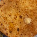 Zainab Khan's cooksnap of when they made Moli ka paratha.