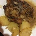 El cooksnap de Roberto Escabias cuando hizo Pollo en salsa de ajo, limón y vino en Crock pot.