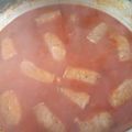 El cooksnap de Adriana Garay cuando hizo Chorizos a la pomarola con tallarines.