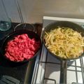 El cooksnap de Melina Gejo cuando hizo Un buen relleno para tacos.