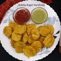 Ankita Kapil Varshney's cooksnap of when they made Aloo Pakore. /Potato Fritters.