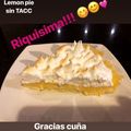 El cooksnap de Mailen Casandra Alcaraz cuando hizo Lemon pie apto para celíacos.