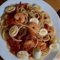 Cooksnap của Hà Kem khi họ làm theo món Mì ý tôm mực sốt cà chua