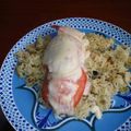 El cooksnap de Mariana Fdez del Campo cuando hizo Pechuga caprese con puré mixto.