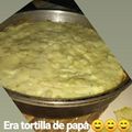 El cooksnap de Chariito Luuz 🐞 cuando hizo Tortilla de papa rellena jamón y queso.