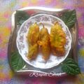 Krupa Kapadia Shah's cooksnap of when they made Rajasthani Mirchi Bada or Pakoda.