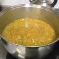 El cooksnap de Claudia Rojas cuando hizo Sopa de verduras ralladas.