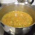 El cooksnap de Claudia Rojas cuando hizo Sopa de verduras ralladas.