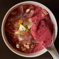 Karan Tripathi (Food Fanatic) का कुकस्नैप जब उन्होंने ब्लश स्मूदी बाउल (Blush Smoothie Bowl recipe in hindi) बनाया था।
