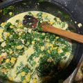 El cooksnap de Cristina cuando hizo Quiche de acelga pollo y choclo.