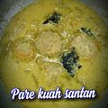 Cooksnap dari Dapur khadijah untuk resep Sayur Santan Pare (Khas Bugis)