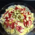 El cooksnap de Catlos cuando hizo Ensalada con salsa de mango.