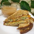 Umme Ahmad's cooksnap of when they made Omelette Sandwich.