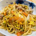 naohyw's cooksnap of when they made 即席10分！麺つゆで簡単✿焼きうどん✿.