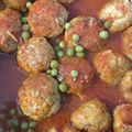 El cooksnap de Yazmin Luna cuando hizo Albóndigas de pollo con guisantes.