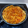 El cooksnap de henar cuando hizo Macarrones con carne picada, tomate y queso de cabra.