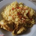 El cooksnap de María Teresa Sologuren cuando hizo Arroz amarillito con pollo.