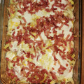 El cooksnap de Cristina cuando hizo Patatas Foster Hollywood "Bacon Cheese fries".