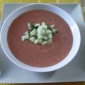 El cooksnap de La Farsa y sus finas hierbas cuando hizo Gazpacho andaluz receta casera.
