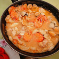 El cooksnap de Mari Trini Hernandez Peñalva cuando hizo Cocochas de bacalao con almejas y langostinos.