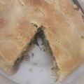 El cooksnap de Lia Escalante cuando hizo Tarta de acelga y Pollo.