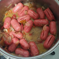 El cooksnap de Curry Ante Dominguez cuando hizo Salchichas en salsa.