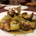 El cooksnap de Claudia Piñol Perez cuando hizo Almejas con alcachofas.