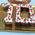 El cooksnap de Daiana Napoli cuando hizo Chocotorta en forma de números👩🏼‍🍳😋🍓.