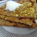 Nikita Singhal's cooksnap of when they made Paneer Onion Paratha.