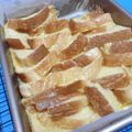 Cooksnap Hidayah semasa beliau membuat Puding roti bakar.