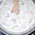 El cooksnap de Florencia Vazquez cuando hizo Salsa carusso de puerro.