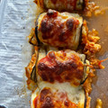 El cooksnap de María Jesús cuando hizo Canelones de berenjena.