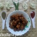 Vandana Johri का कुकस्नैप जब उन्होंने गोभी मंचूरियन (Gobhi Manchurian recipe in hindi) बनाया था।